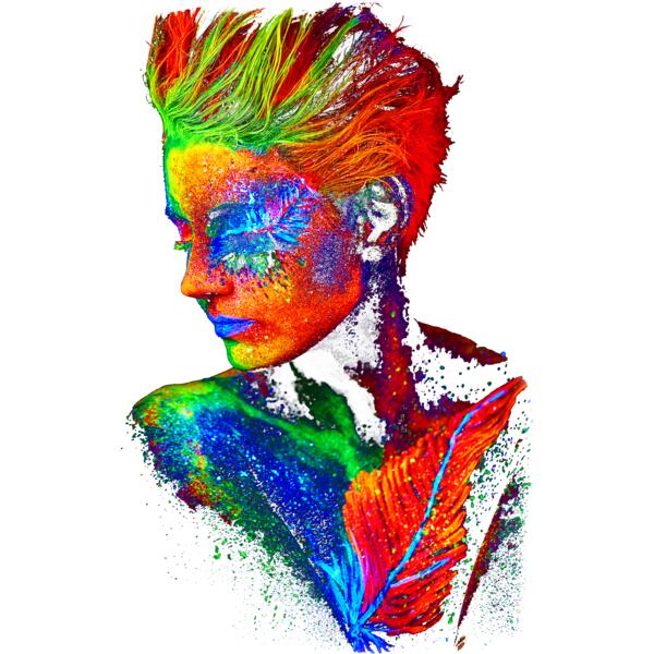 Neon Face Thumbnail